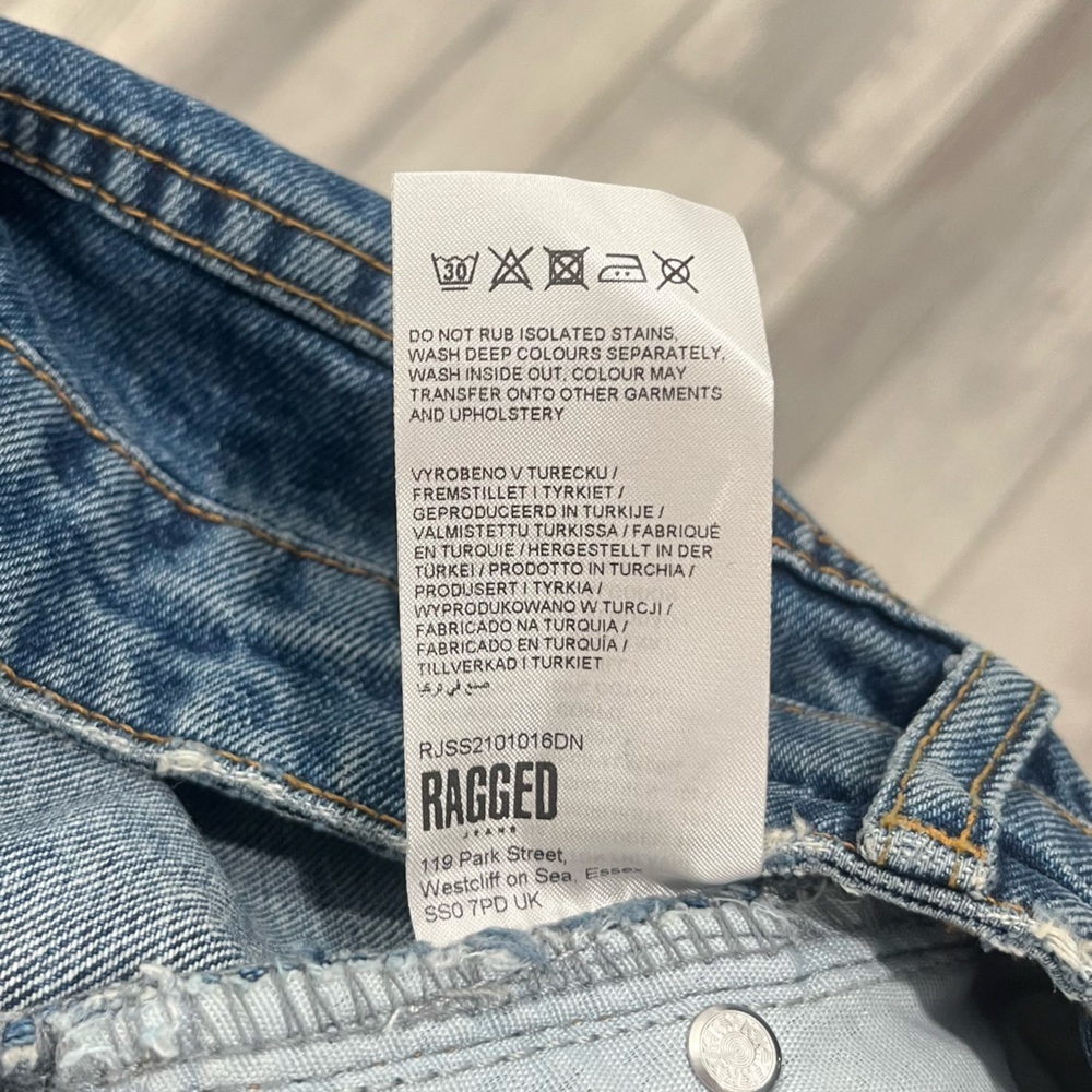 NWT Free People Ragged Baggy Skater Jeans Size 32 - Picture 9 of 9